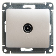 TV розетка проходная 4DB механизм SE Glossa, перламутр