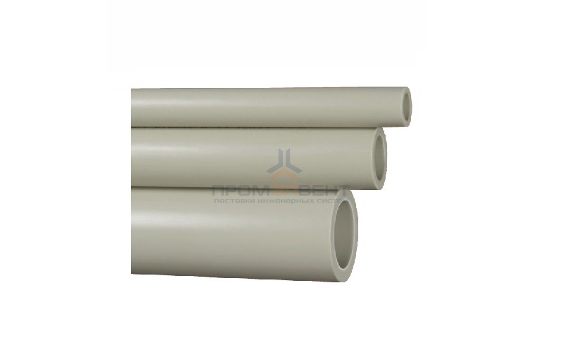 Труба полипропиленовая FV-Plast CLASSIC - 75×6,8 (PN10, штанга 4м, цвет серый)