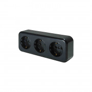 Розетка RA 16-343-Ч (пластик)